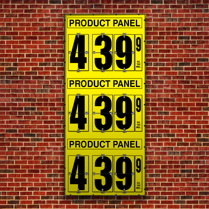 10" Flip Numbers, Three Product gas price sign