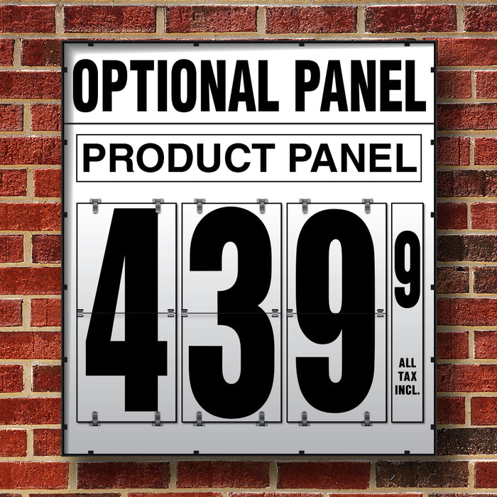 20" Flip Numbers- Single-Product, Wall or Pole Mount w/ Optional Panel