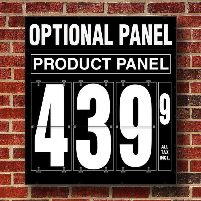 20" Flip Numbers- Single-Product, Wall or Pole Mount w/ Optional Panel