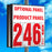 24" Flip Numbers- Single-Product, Double-Sided Pole Mount w/ Optional Panel