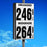 24" Flip Numbers- Two-Product, Double-Sided Pole Mount