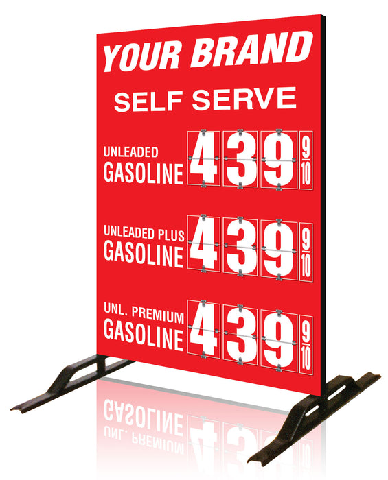 Three Product Flip All Double Sided Sign