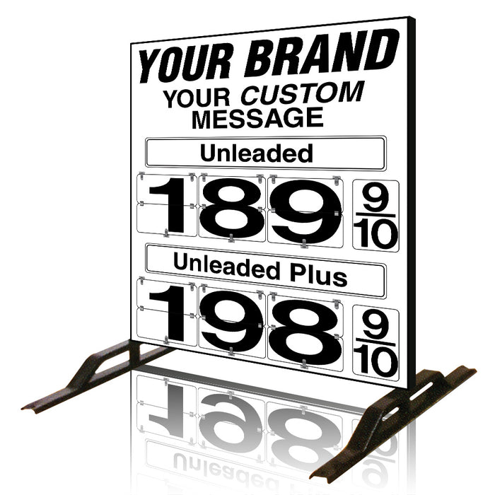 Two Product Fuel Price Sign