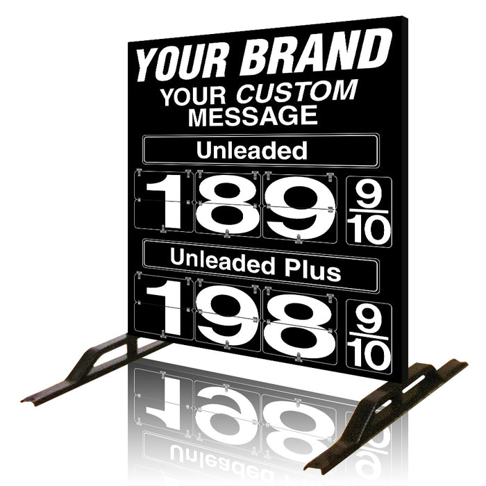 Two Product Fuel Price Sign