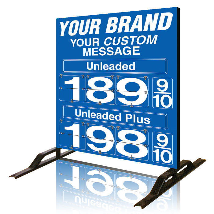 Two Product Fuel Price Sign