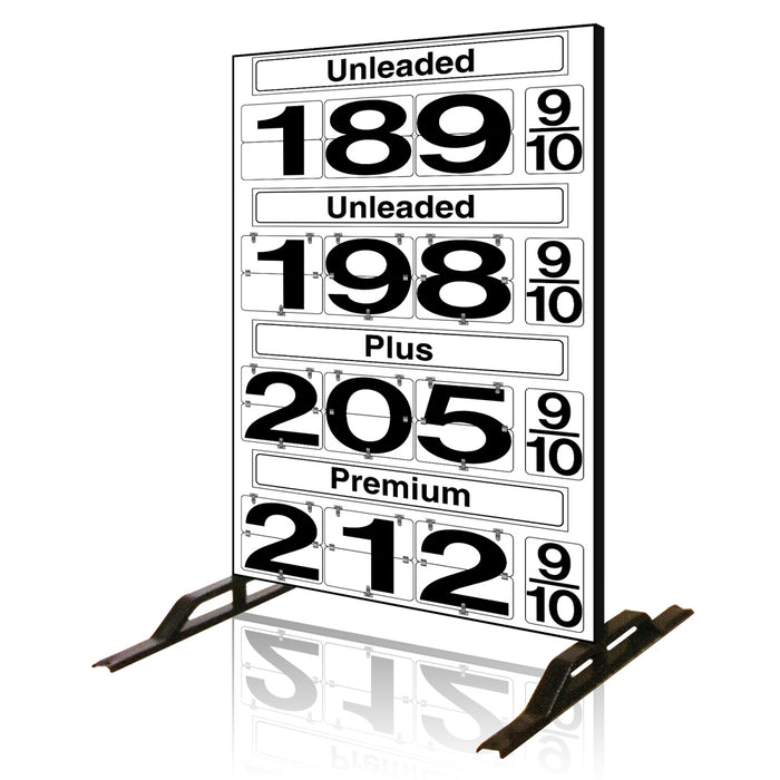 Four Product Fuel Price Sign