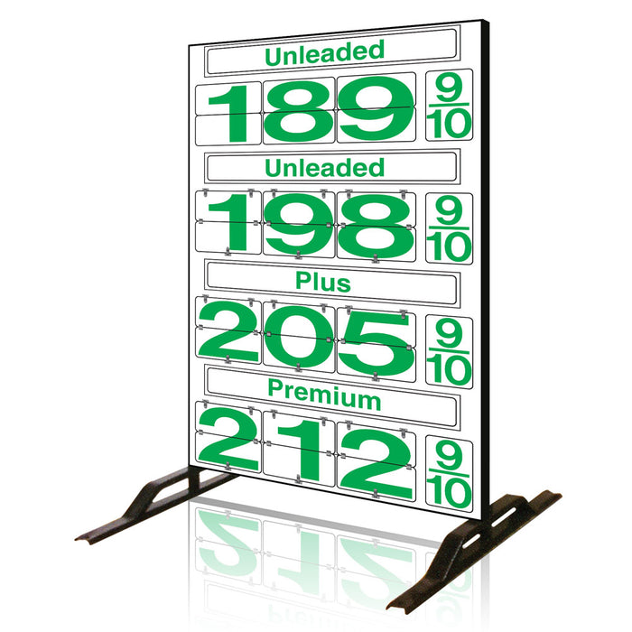 Four Product Fuel Price Sign