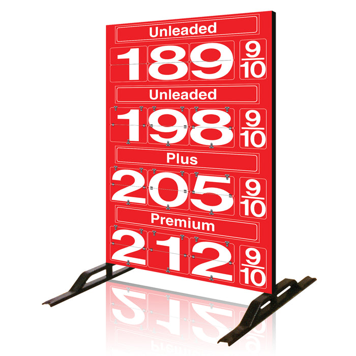 Four Product Fuel Price Sign