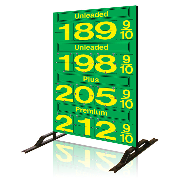 Four Product Fuel Price Sign