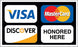 Credit Cards Honored Here- 20"w x 12"h Ceiling Dangler