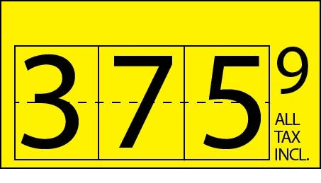 Replacement Flip-All Backplate for 16" Flip Number Price Signs