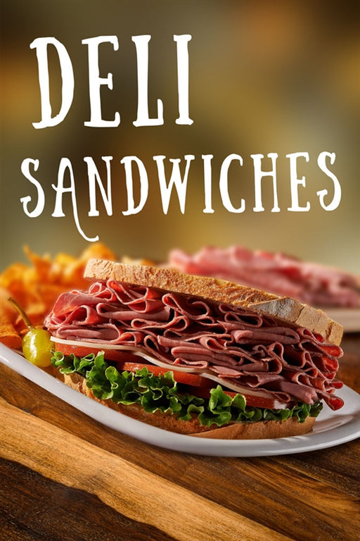 Deli Sandwiches- 24" x 36" Aluminum Pole Sign