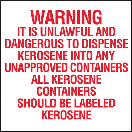 WARNING Unlawful And Dangerous- 6"w x 6"h Decal