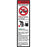 WARNING Explosion Hazard- 2.5"w x 9"h Decal