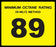 Octane Rating Decal- Standard 89