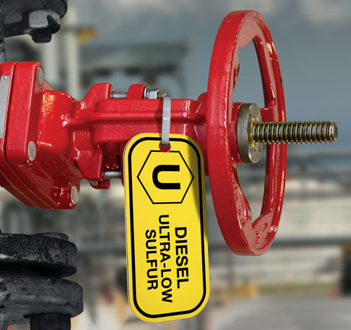 Diesel Ultra-Low Sulfur- Aluminum Valve ID Tag