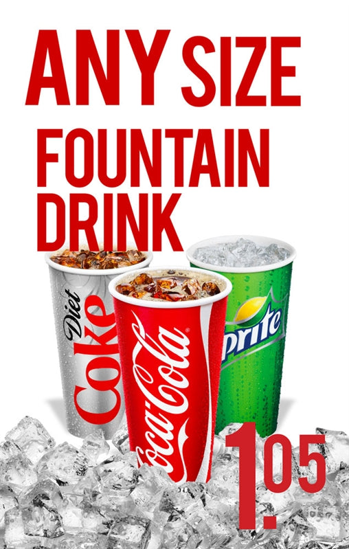 Fountain Drinks Price Insert