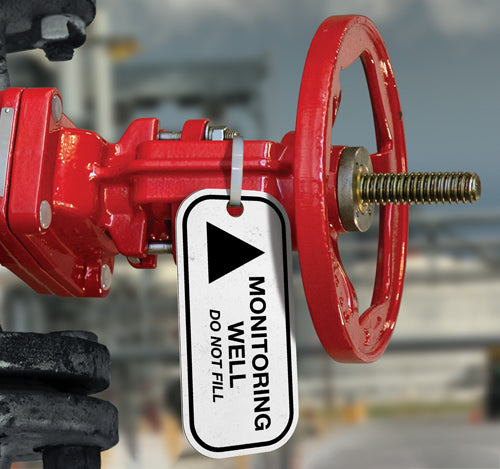 Monitoring Well- Aluminum Valve ID Tag