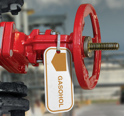 Gasohol- Aluminum Valve ID Tag